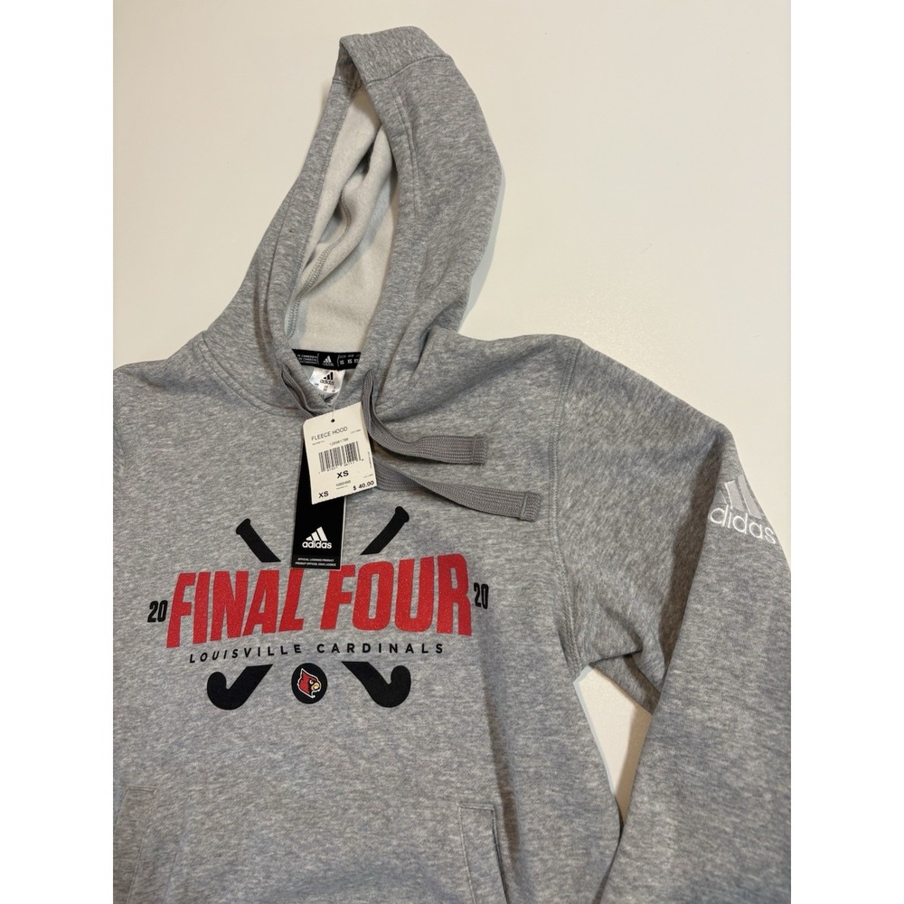 Men's NWT Louisville Cardinals Adidas 2020 Final Four Hoodie SZ XS - Picture 2 of 4